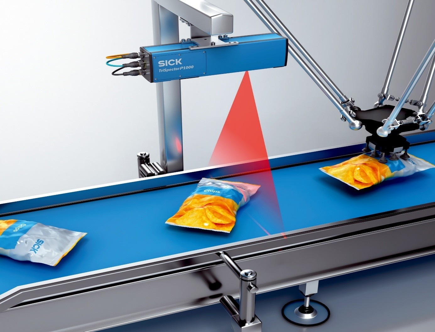 GIẢI PHÁP POSITION DETERMINATION OF PACKAGING CỦA SICK – XÁC ĐỊNH VỊ TRÍ BAO BÌ CHO ROBOT BẰNG CÔNG NGHỆ 3D BELT PICK