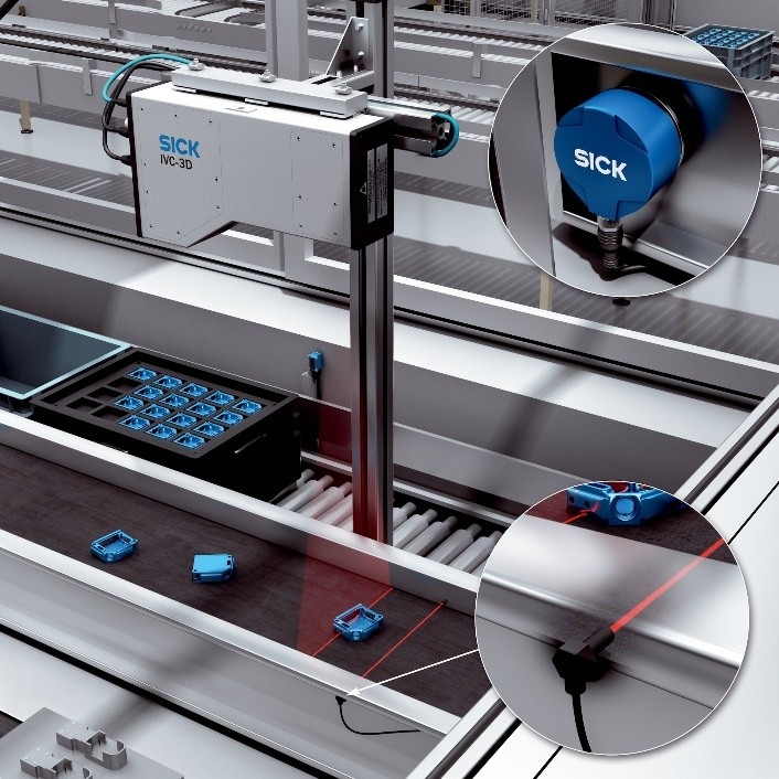 GIÁM SÁT CHẤT LƯỢNG VÀ VỊ TRÍ TRÊN BĂNG CHUYỀN BẰNG TRISPECTORP1000 CỦA SICK