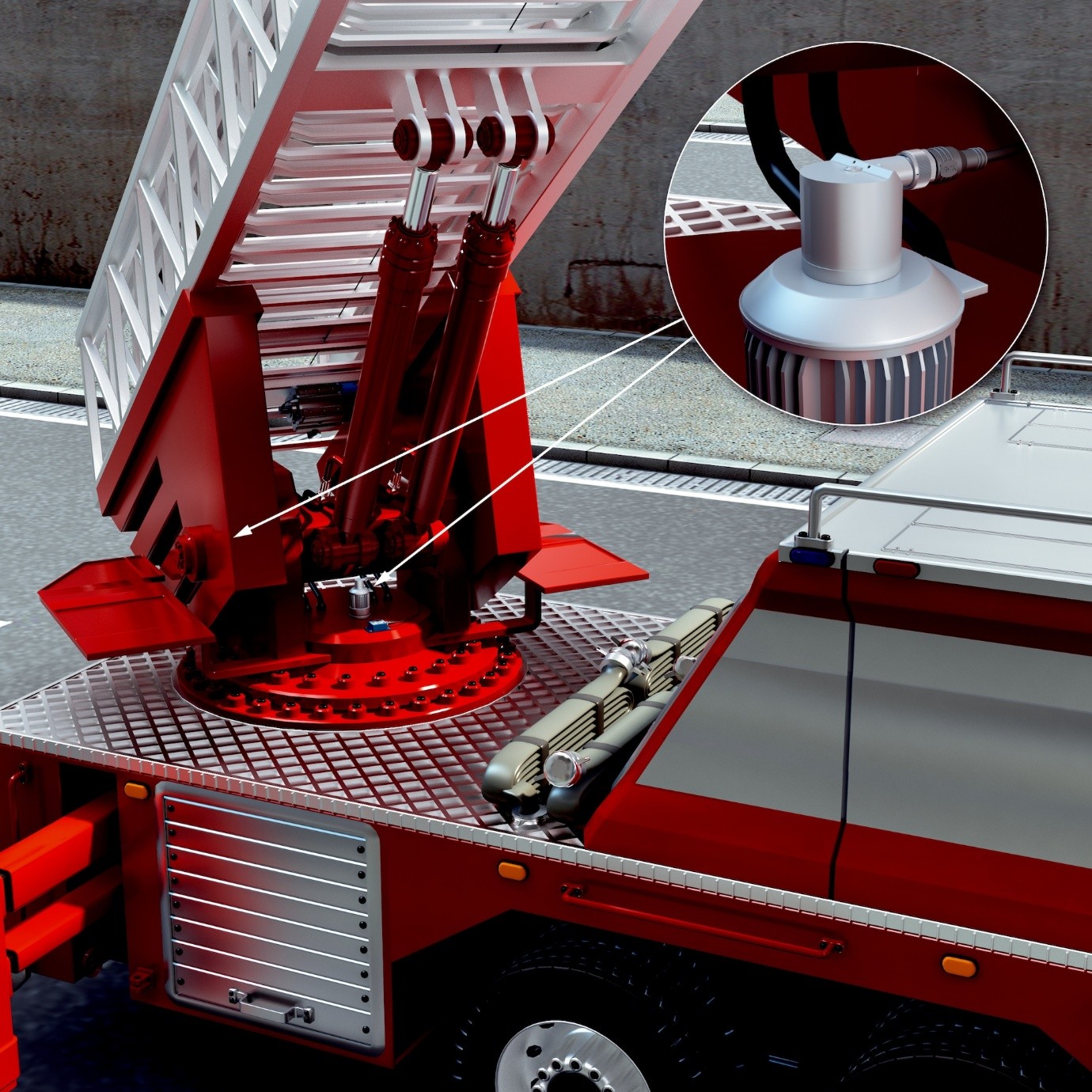 GIẢI PHÁP CỦA SICK CHO THANG NÂNG/XE CỨU HỘ CÓ THANG TRỜI (AERIAL LADDER)