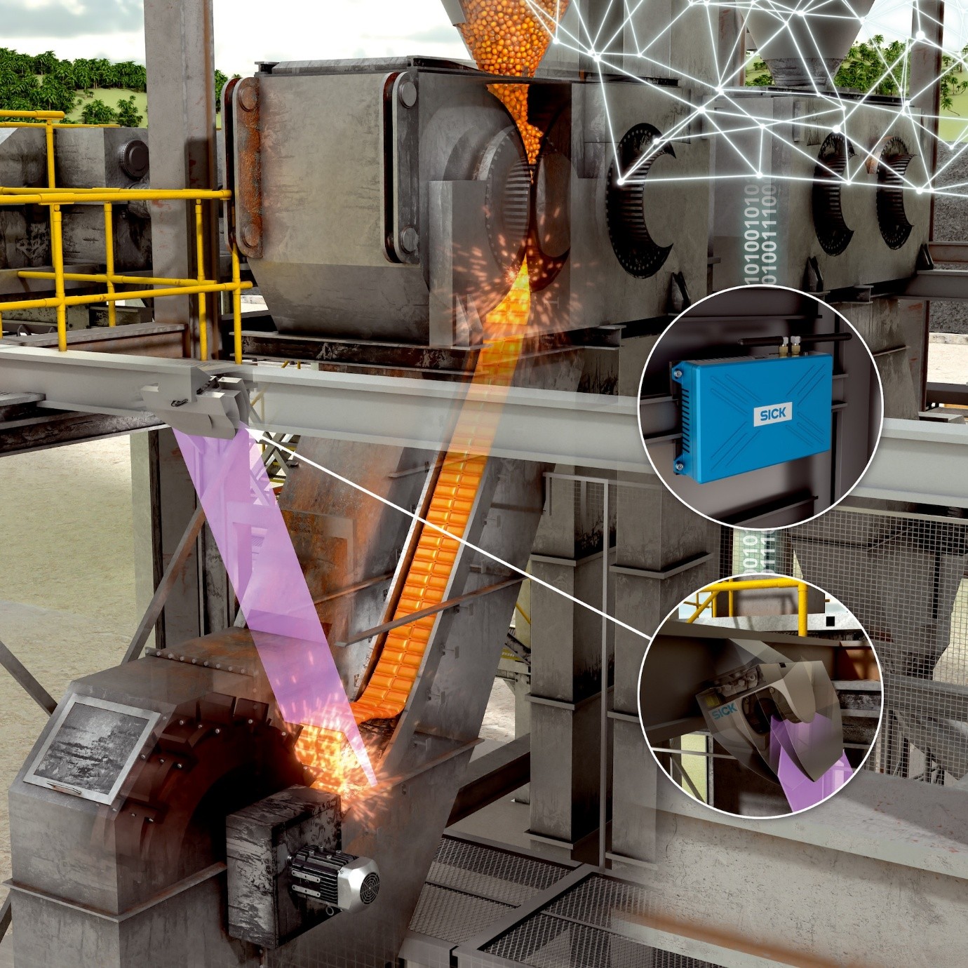 GIẢI PHÁP PHÁT HIỆN TẮC NGHẼN SICK CHO RÃNH DẪN VẬT LIỆU KIM LOẠI