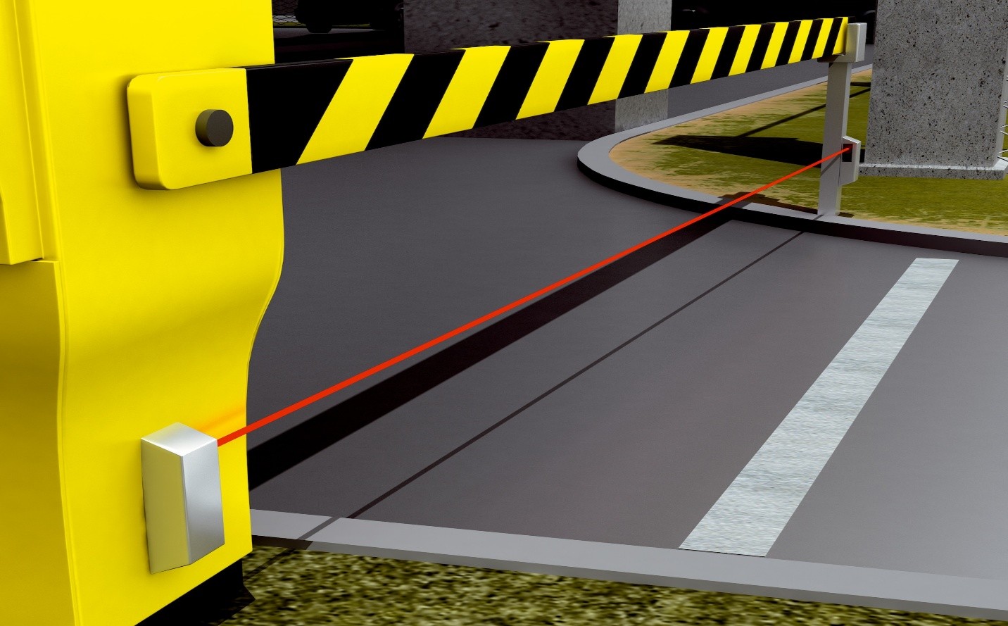 GIẢI PHÁP BẢO VỆ TRÁNH VA CHẠM TẠI RÀO CHẮN BẰNG CẢM BIẾN QUANG AN TOÀN SICK L27