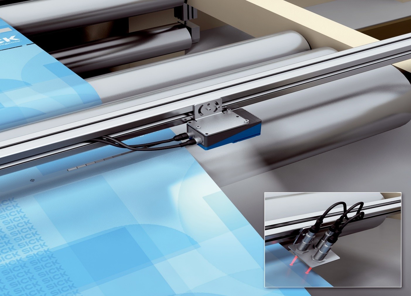 GIẢI PHÁP DẪN BIÊN CHÍNH XÁC VỚI CẢM BIẾN QUANG SICK CHO NGÀNH MÀNG PHIM VÀ VẬT LIỆU CUỘN