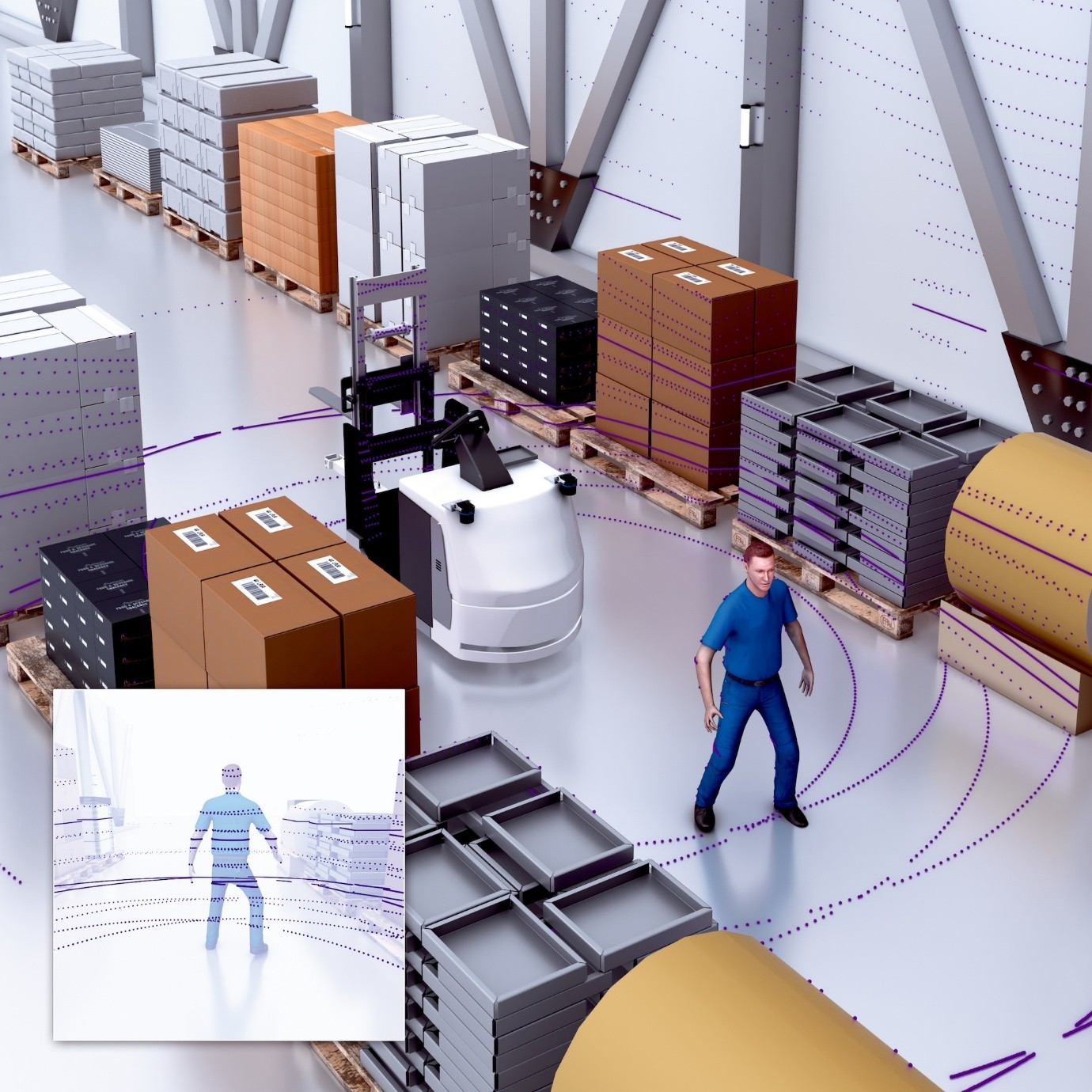 CHỨC NĂNG FOLLOW-ME CỦA AGV TRONG KHO