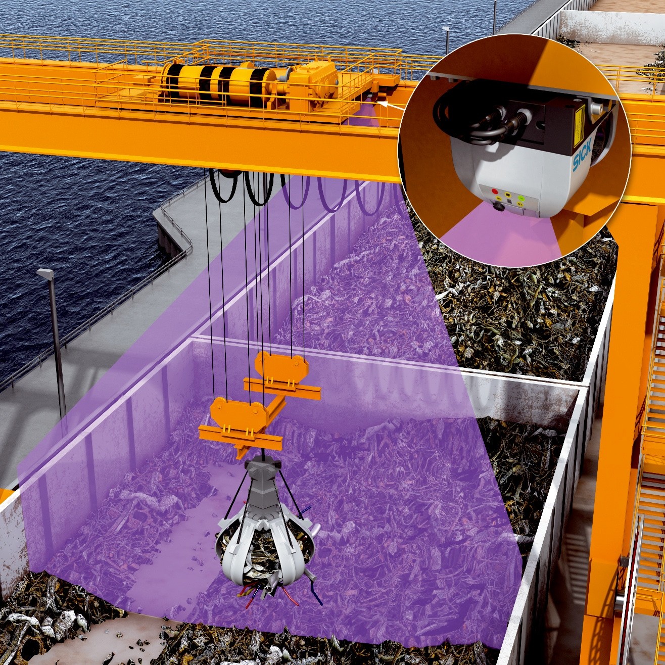 GIẢI PHÁP PHÁT HIỆN VẬT LIỆU TRONG MÔI TRƯỜNG NGOÀI TRỜI BẰNG CẢM BIẾN SICK